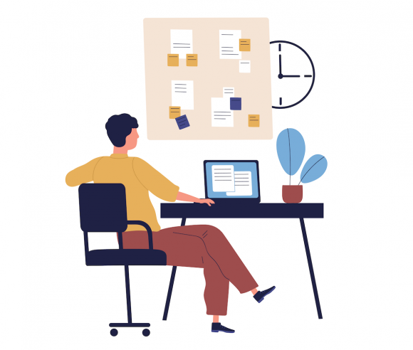 Concept de time management bun